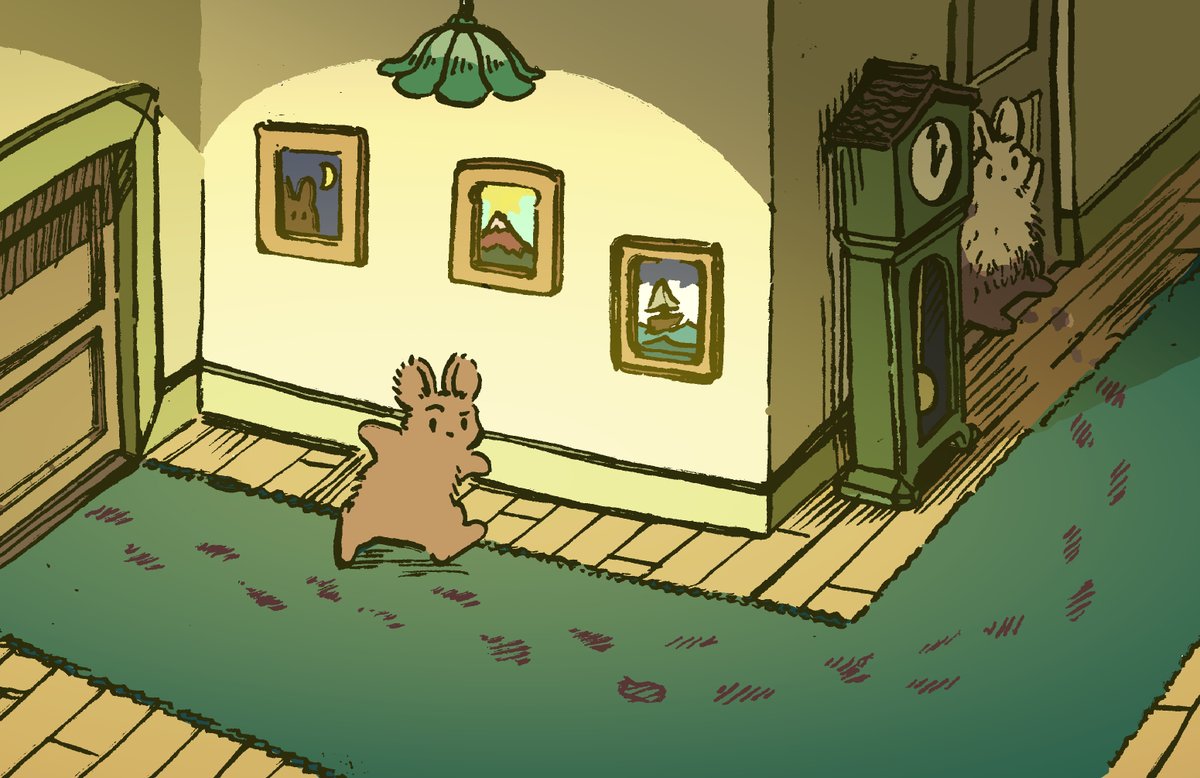 willquinnart's tweet image. Daily bunny no.3027 tracked in some dirt