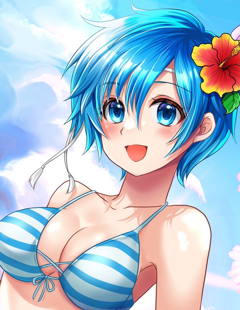 Akimiiiii's tweet image. 暑いので水着おシャニーちゃん何度でも載せちゃいますね！

#Akimi絵