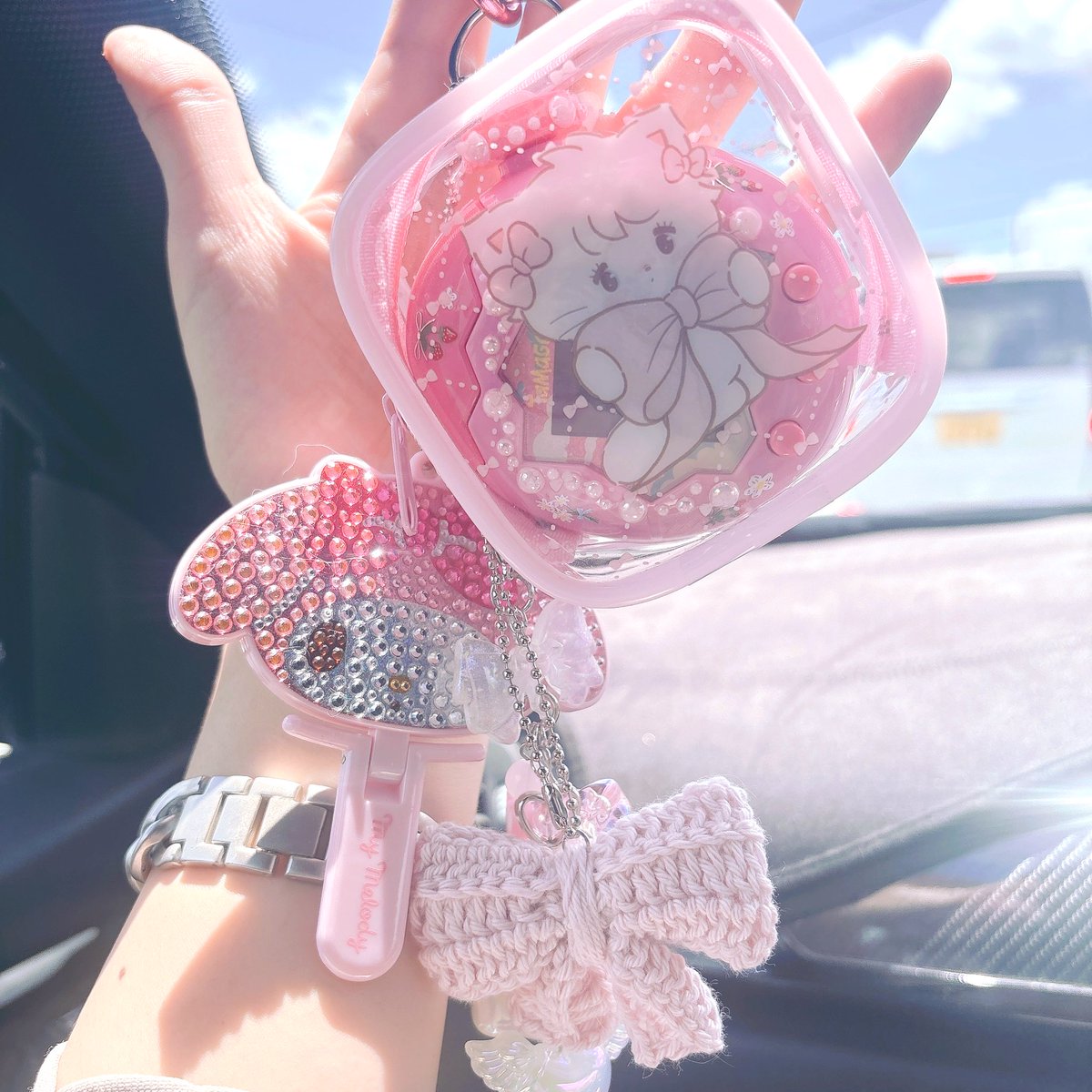s_____i18's tweet image. 私のたまごっちケースはムースちゃん🎀
