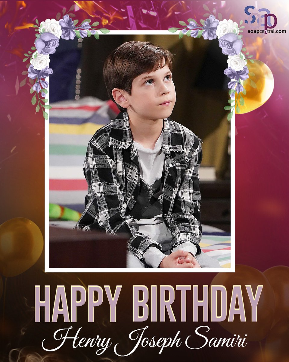 soapcentral's tweet image. Soap Central sends warm birthday wishes to Henry Joseph Samiri, known for his role as young Douglas Forrester on The Bold and the Beautiful.
Wish him a great one in the comments below 👇💭