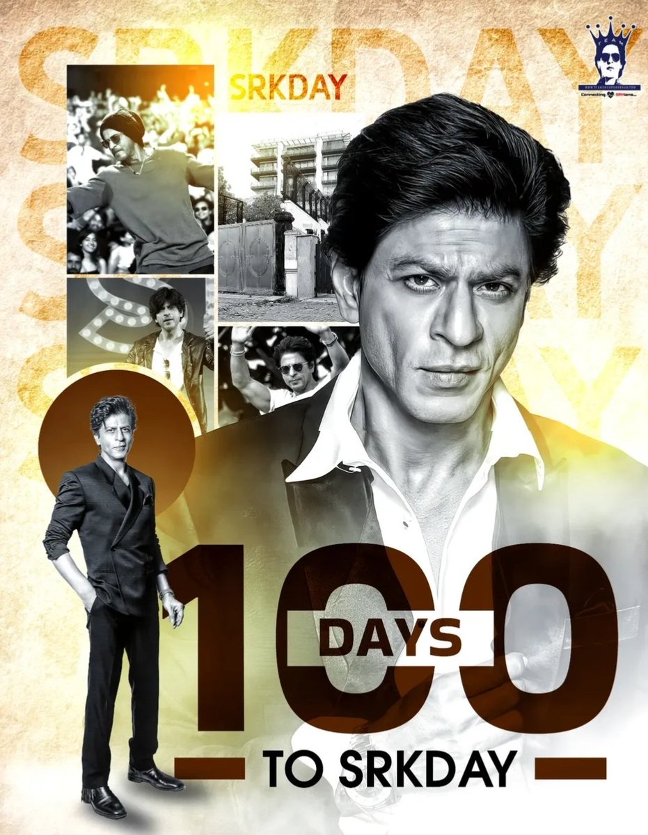 imkhalidsports's tweet image. The Biggest Festival for every SRKian is loading!❤️
Only 100 days to the KING'S day- the day we celebrate love HOPE & the man how taught us to DREAM!🥰
TELL us- how are you planning to celebrate the KING'S DAY this year 👑
#SRK #Srkday #ShahRukhKhan