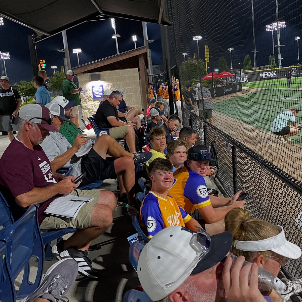 Decent day at PBR Junior Futures… 2 for 2 with 2 singles and 2 stolen bases. Pitched the final inning, got a little lit up, 1 strike out and zero walks. Ended the night watching Kansas Futures and sat with some scouts.
