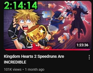 ViolinSpeedruns's tweet image. Thank you for 100k views on the KH2 video &amp;lt;3 KH3 is next!
