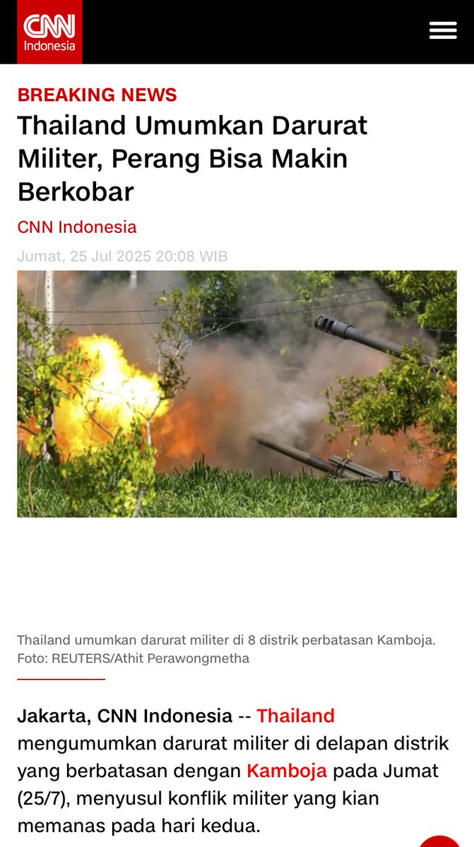 Seperti halnya kasus viralnya Pacu Jalur yang tidak dimanfaatkan oleh pemerintah kita, begitu juga dengan perangnya Thailand dan Kamboja pasti tidak dimanfaatkan oleh pemerintah kita.

Misalnya masyarakat dunia ada sedikit ketakutan dengan kondisi di Thailand saat ini.