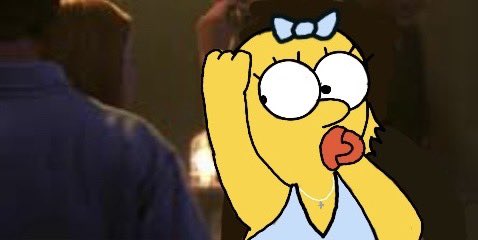 NUMBER1ANGIRL__'s tweet image. maggie the vampire slayer ✨ #TheSimpsons #buffythevampireslayer