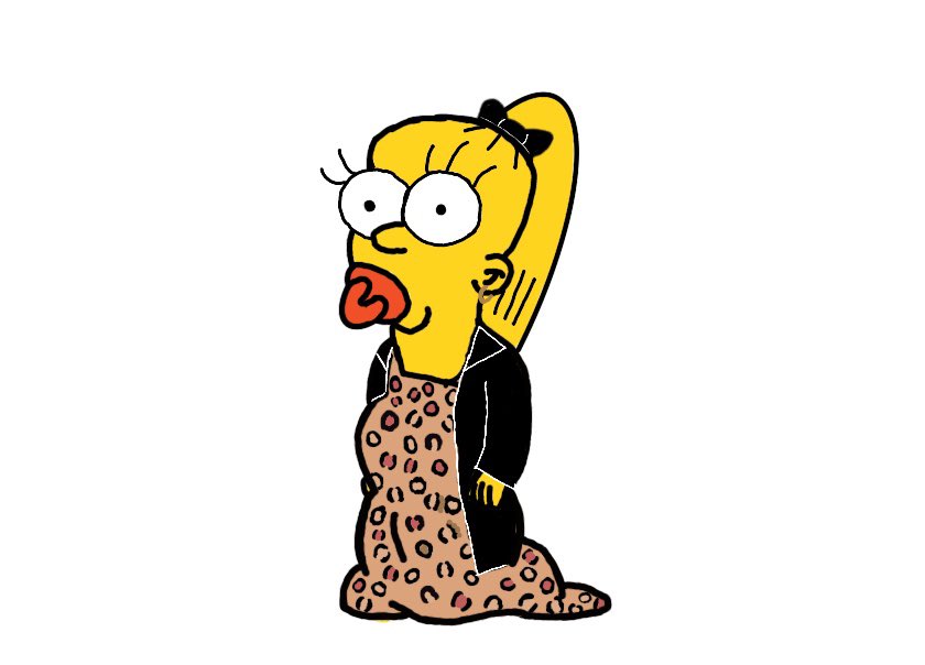 NUMBER1ANGIRL__'s tweet image. maggie the vampire slayer ✨ #TheSimpsons #buffythevampireslayer