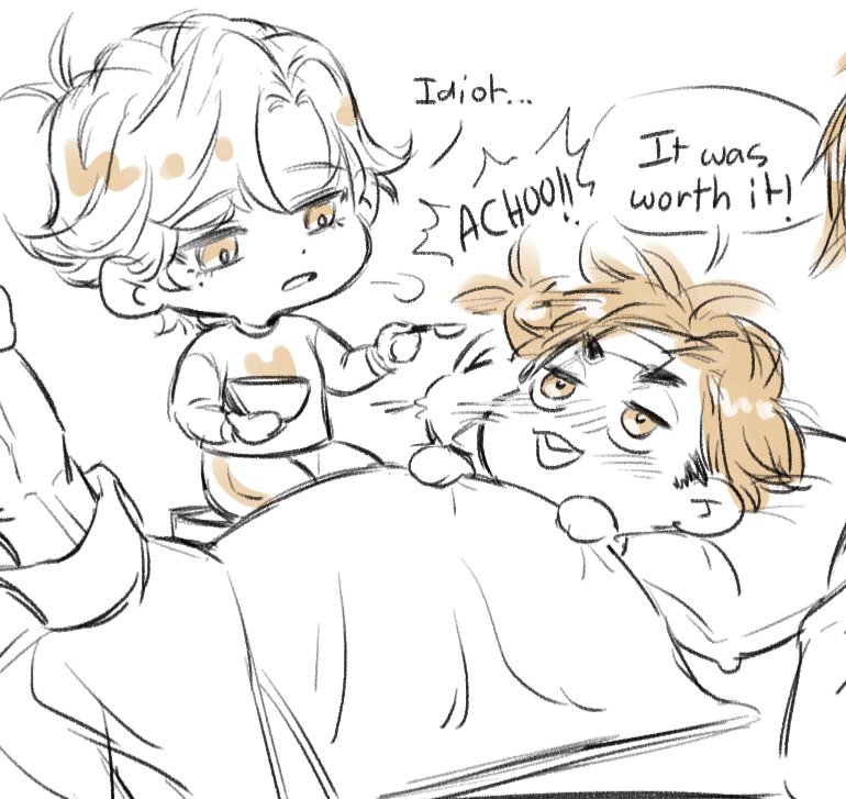 pandamimi9021's tweet image. #Atsumu x Akari
Denial is a river in Egypt, you my boy are sick!
#haikyuu