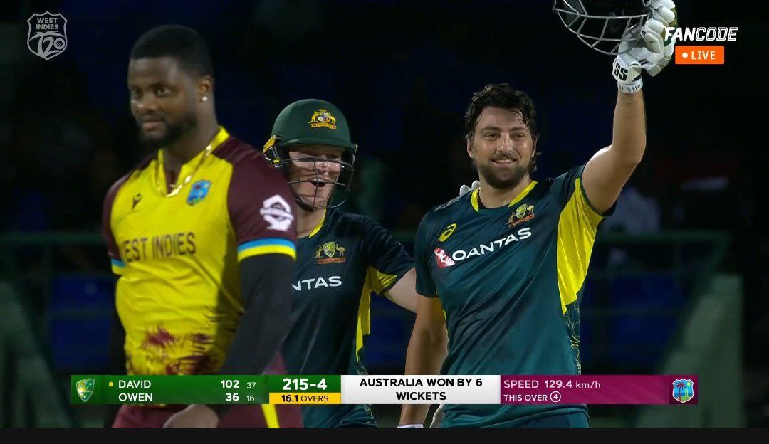 RCBXTRAOFFICIAL's tweet image. - 102* Runs.
- 37 balls.
- 275.68 strike rate.
- 11 Sixes.
- 6 Fours.
- 16 balls fifty.
- 37 balls Hundred.
- Fastest T20I Fifty for Australia.
- Fastest T20I Hundred for Australia.
TIM DAVID - THE MONSTER IN T20 CRICKET. 🥶🔥