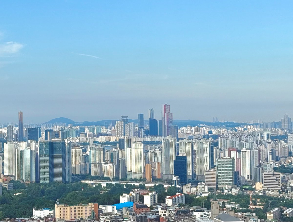 아침 남산을 오르다 보면
한눈에 들어오는 서울.