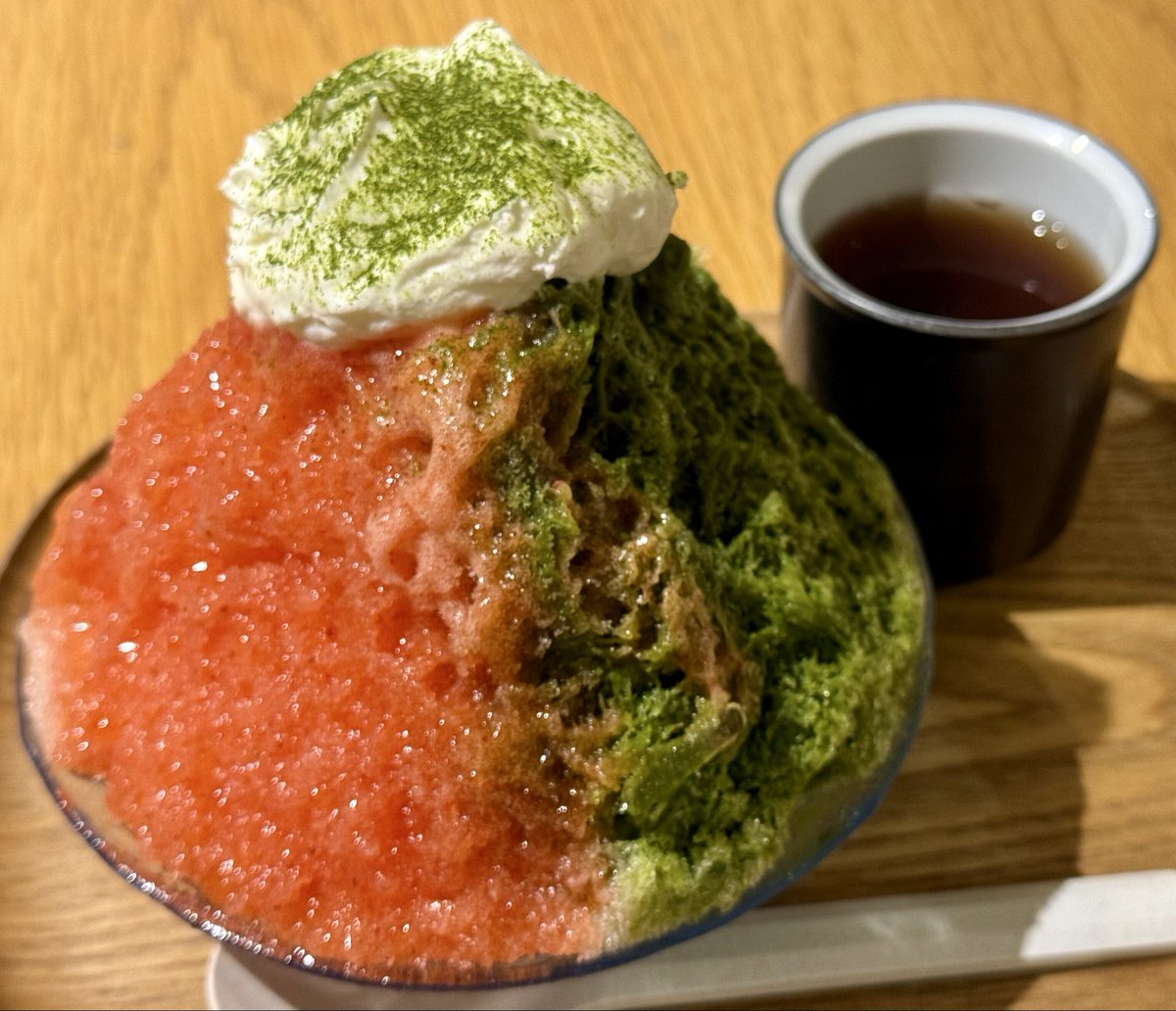 kakigorar's tweet image. 【Ochobohan】
@東京-新宿駅から徒歩2分

抹茶といちご チーズクリーム