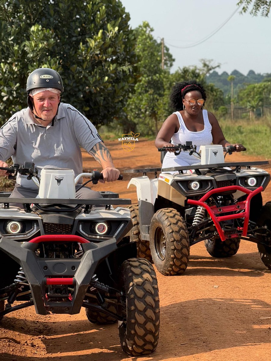 LoneWalker_256's tweet image. The weekend is here... and so is your adrenaline fix!
Nothing is thrilling like quad biking through scenic trails at @kaynelafarmsltd.
Book on:
📞+256701116511
🌐 kaynelafarmsltd.com
#KaynelaFarms || #ExploreUganda ||#QuadBikingUganda