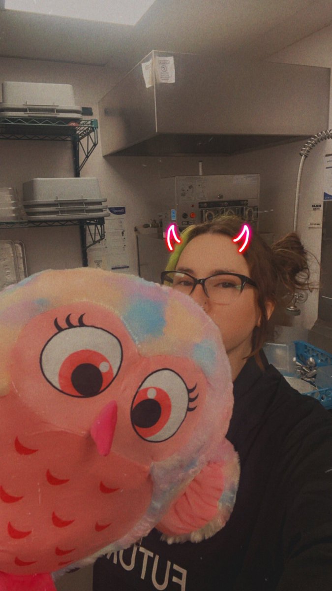 baptizing's tweet image. i got my stuffy i named her tiny this has been the highlight of the week