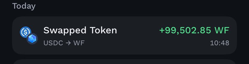 Swapping my usdc for more $wf in <a href="/playwildforest/">Wild Forest</a>.. i believe the team is moving in the right direction ❤️🎉