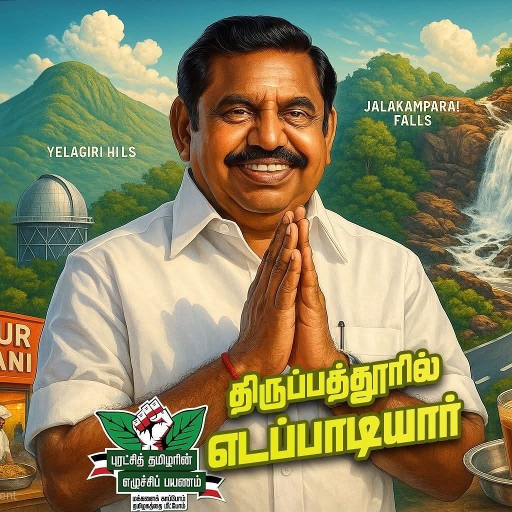 Moorthy181818's tweet photo. திருப்பத்தூர் மாவட்டம்
ஆகஸ்ட் 13,14
Edappadi K. Palaniswami அவர்கள் 
#புரட்சித்தமிழரின்_எழுச்சிப்பயணம்

#மக்களைக்_காப்போம் #தமிழகத்தை_மீட்போம்

#புரட்சி_தமிழரே வருக! வருக!!
✌️✌️🌱🌱✌️✌️🌱🌱 https://t.co/pR3uVBmw5A