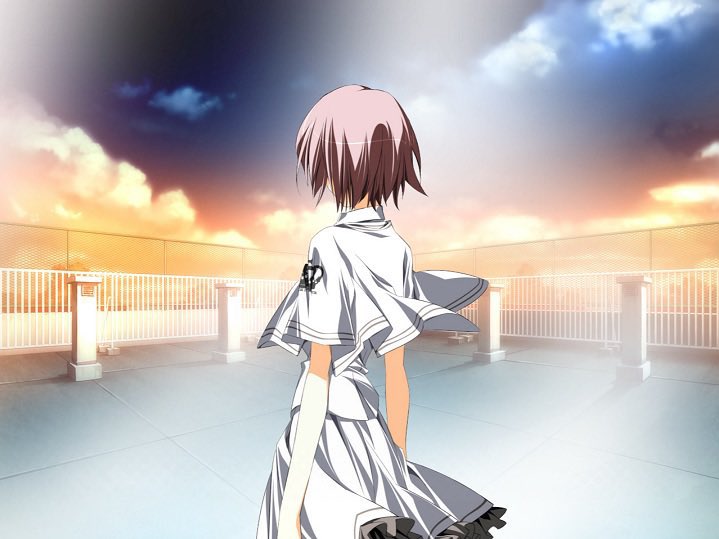 KOmari_MaXdayo's tweet image. 音無彩名さんの後ろ姿、この世でいちばん美しいと思っているのですが、彩名さんに色んな空をお見せして終ノ空かどうか判定していただきたいので(?)アクリルスタンドを出していただけないですかね、、、