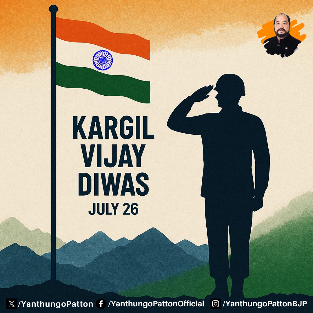 On #KargilVijayDiwas, we honour the courage, sacrifice, and determination of our soldiers who fought in the Kargil War.

Kargil Vijay Diwas marks the grit of those who stood their ground against odds. They held the line in unforgiving terrain, with duty in their hearts and the