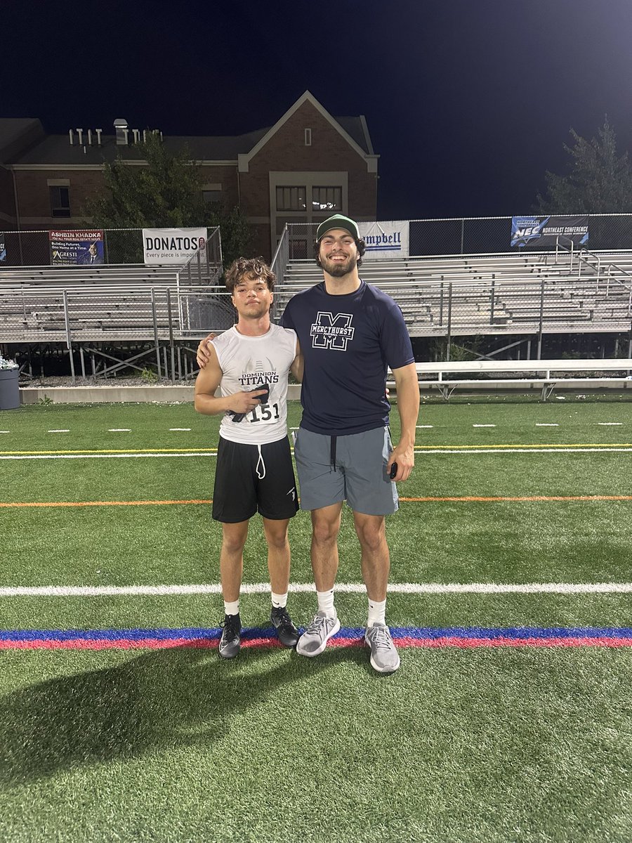 Christopher (Rico) Jones 5’10” 170 lb ATH-2026 (@ricojoneswr) on Twitter photo Had a great day at <a href="/MercyhurstFB/">Mercyhurst Football</a> putting work in at camp. Thank you to <a href="/CoachMazotti/">Dominick Mazotti</a> for helping me improve.
<a href="/DHS_TITAN_FB/">Dominion Titans Football</a> Had a great day at <a href="/MercyhurstFB/">Mercyhurst Football</a> putting work in at camp. Thank you to <a href="/CoachMazotti/">Dominick Mazotti</a> for helping me improve.
<a href="/DHS_TITAN_FB/">Dominion Titans Football</a>