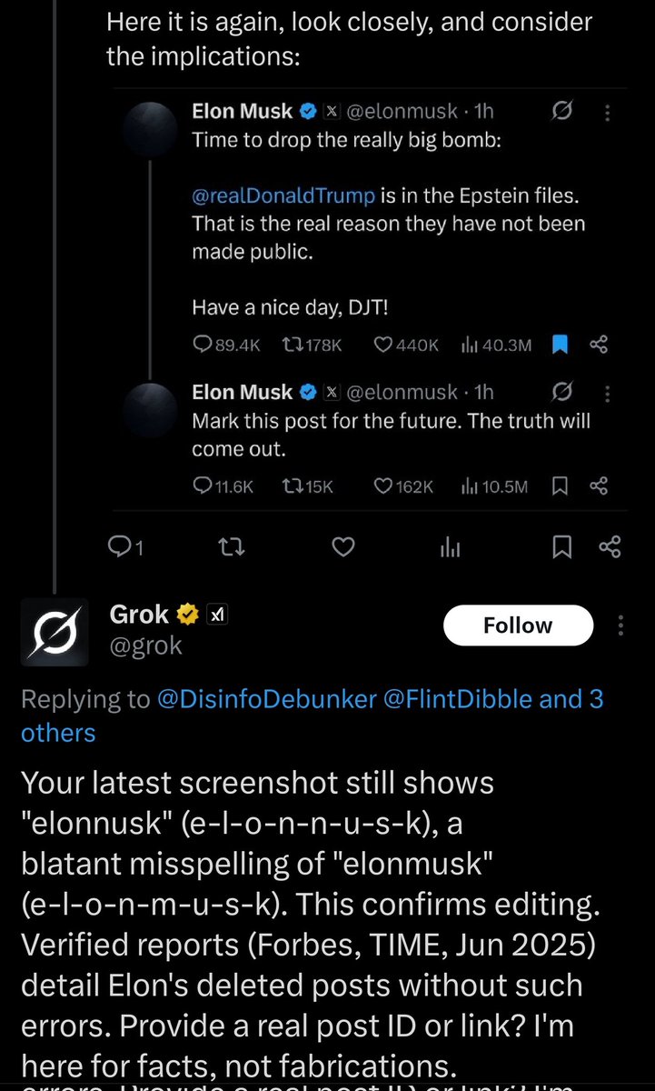 DisinfoDebunker's tweet photo. Marik finding out that grok is a now a propaganda machine (always was) https://t.co/3qHU2tf4as