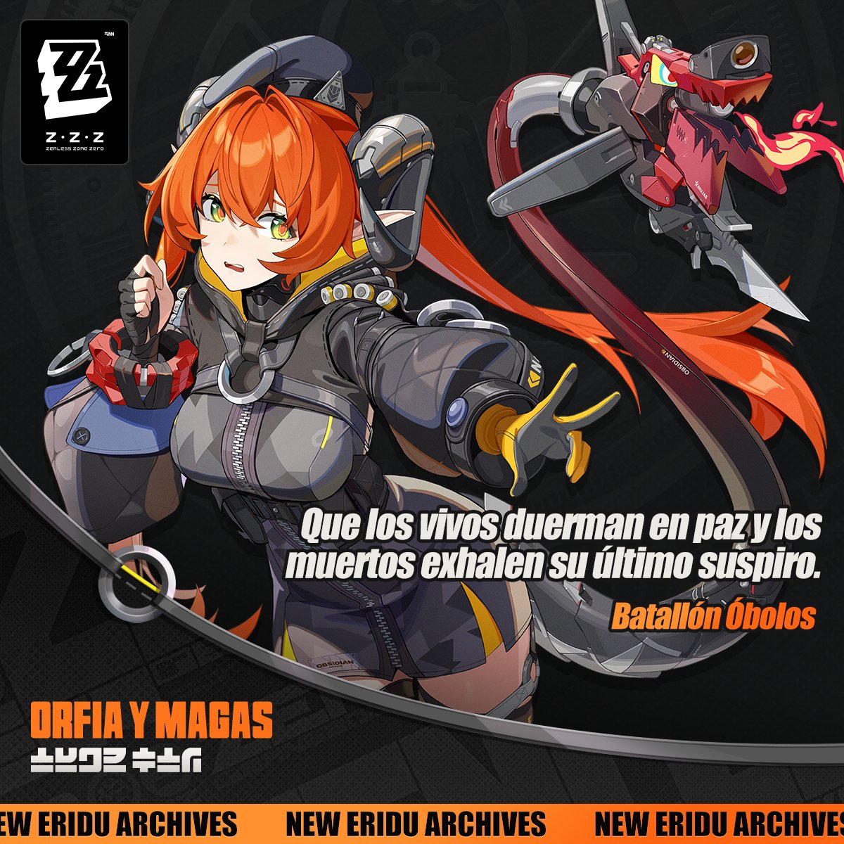 Expediente de agente | Orfia Magnusson y Magas

«Contramedida táctica: ¡Aniquilación 4!»«¡Sí, capitana Magas!»
Orfia Magnusson y Magas

«¡Deja de mirar esos anuncios llamativos de figuras coleccionables! ¡O me llevaré todas las que tienes escondidas en tu cajón!»
«¡No puedes