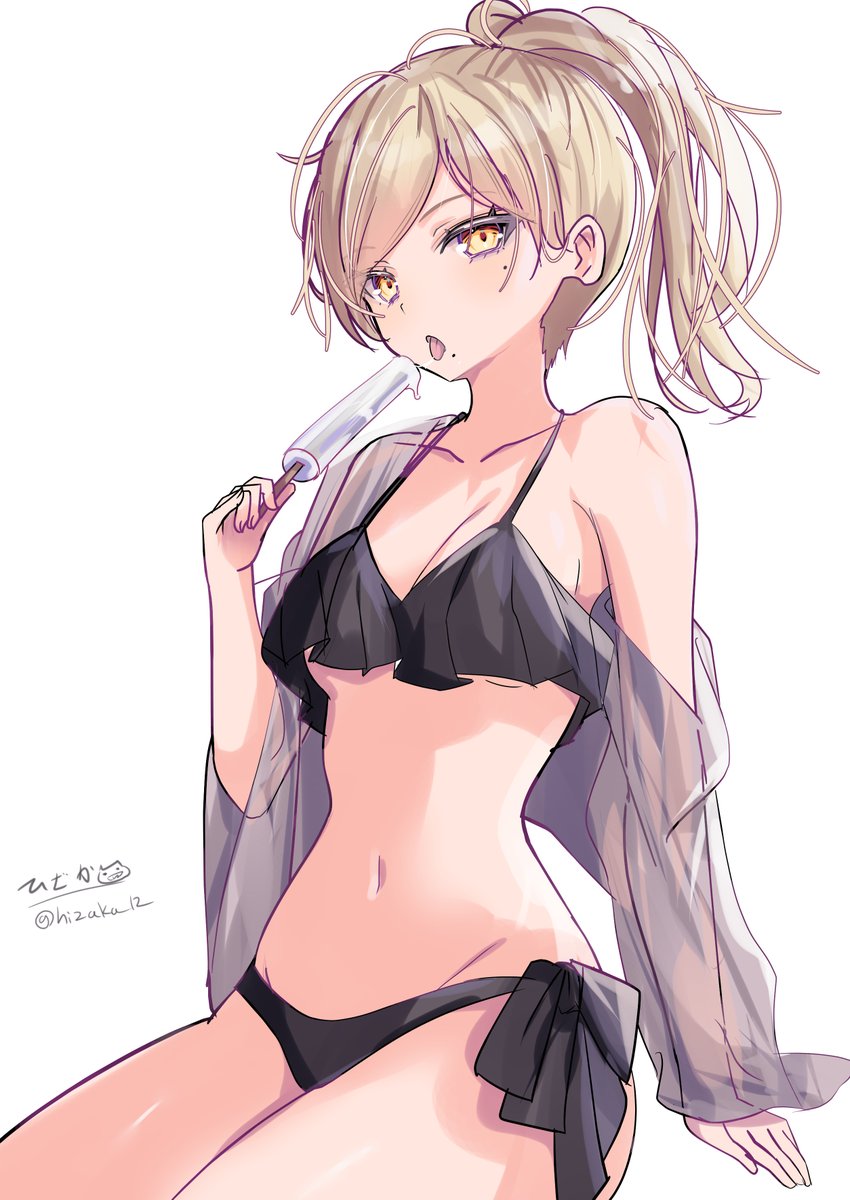 hizaka12's tweet image. 水着のリシュリュー
#艦これ版深夜の真剣お絵描き60分一本勝負
#艦これ版真剣お絵描き60分一本勝負_20250724
