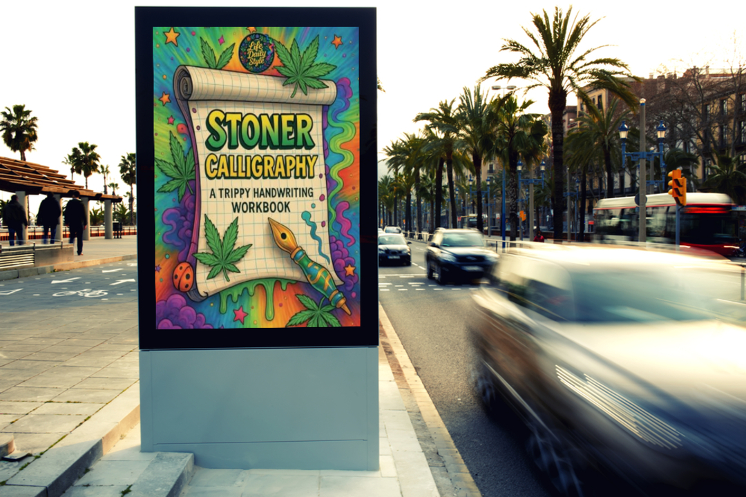 quotesrainsite's tweet image. You're not bad at handwriting—you just haven't been high enough to enjoy it yet. Time to trace and vibe. Read “Stoner Calligraphy” now. #Calligraphy #Workbook #Handwriting Buy Now --> allauthor.com/amazon/97892/
