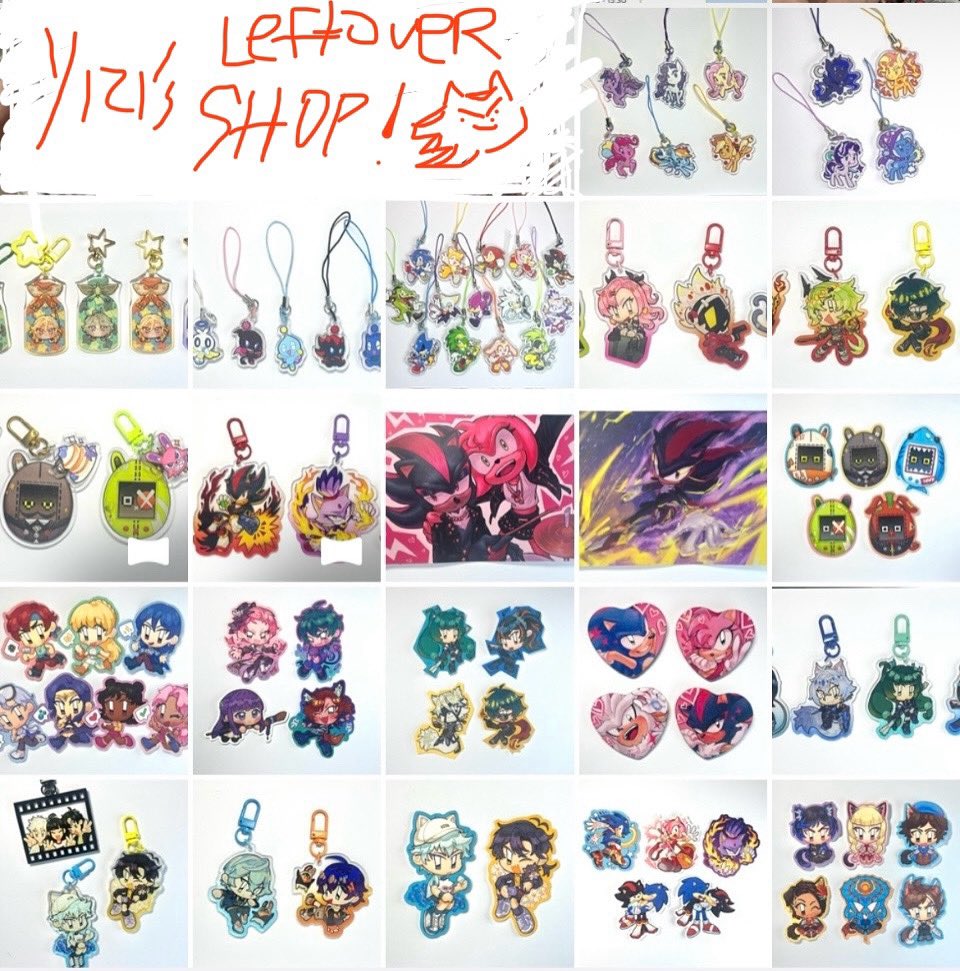 [rts 💖]

✨YIZI’s CLEARANCE SHOP OPEN✨

- LIMITED STOCKS (no restocking, only on hand)
- Sonic, ZZZ, MLP, and other misc fandoms 🥰

✨ Order here: forms.gle/qfyRsi3qdLJYHz…