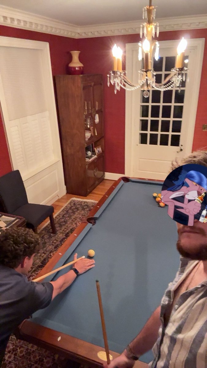 ASAP__Pain's tweet image. Playing pool with my dear friend @Mr__UziSquirt let’s see where the night takes us (squirt can’t swim)