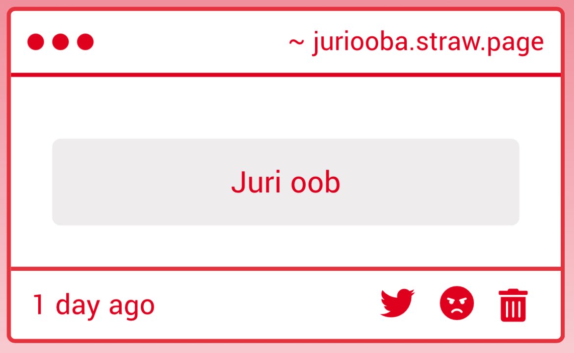 jurioobas's tweet image. Hi my name is Jur Oob
