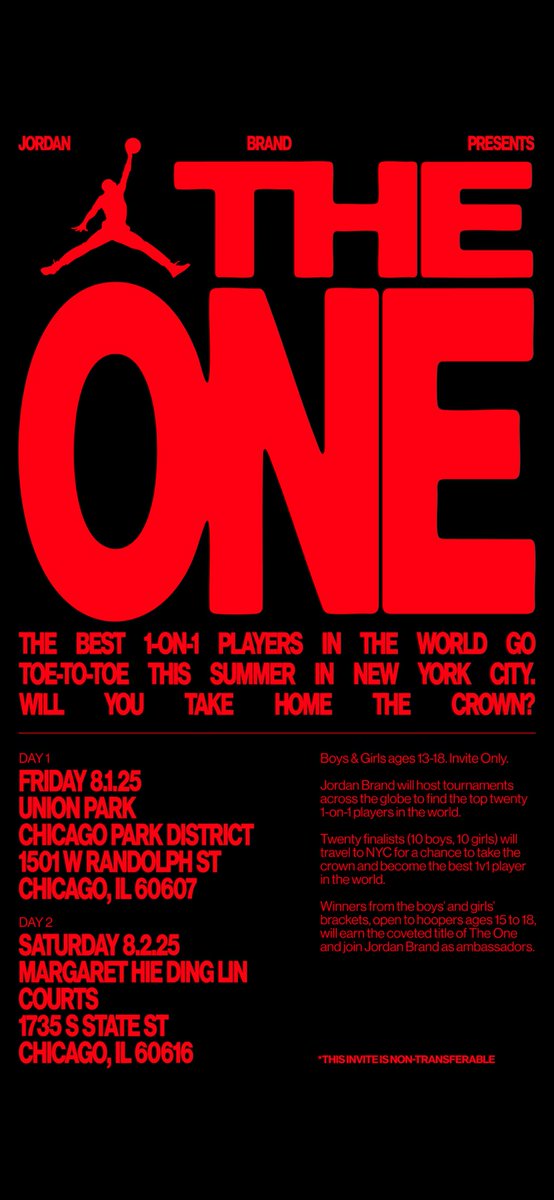 Thankful for the opportunity to compete in THE ONE with Jordan Brand. 🙏🏽It’s an honor to represent Chicago and go head-to-head with the best.
No matter the outcome, I’m showing up with heart. 🏀❤️
Let’s work. #Grateful #TheOne #JordanBrand #ChicagoHooper