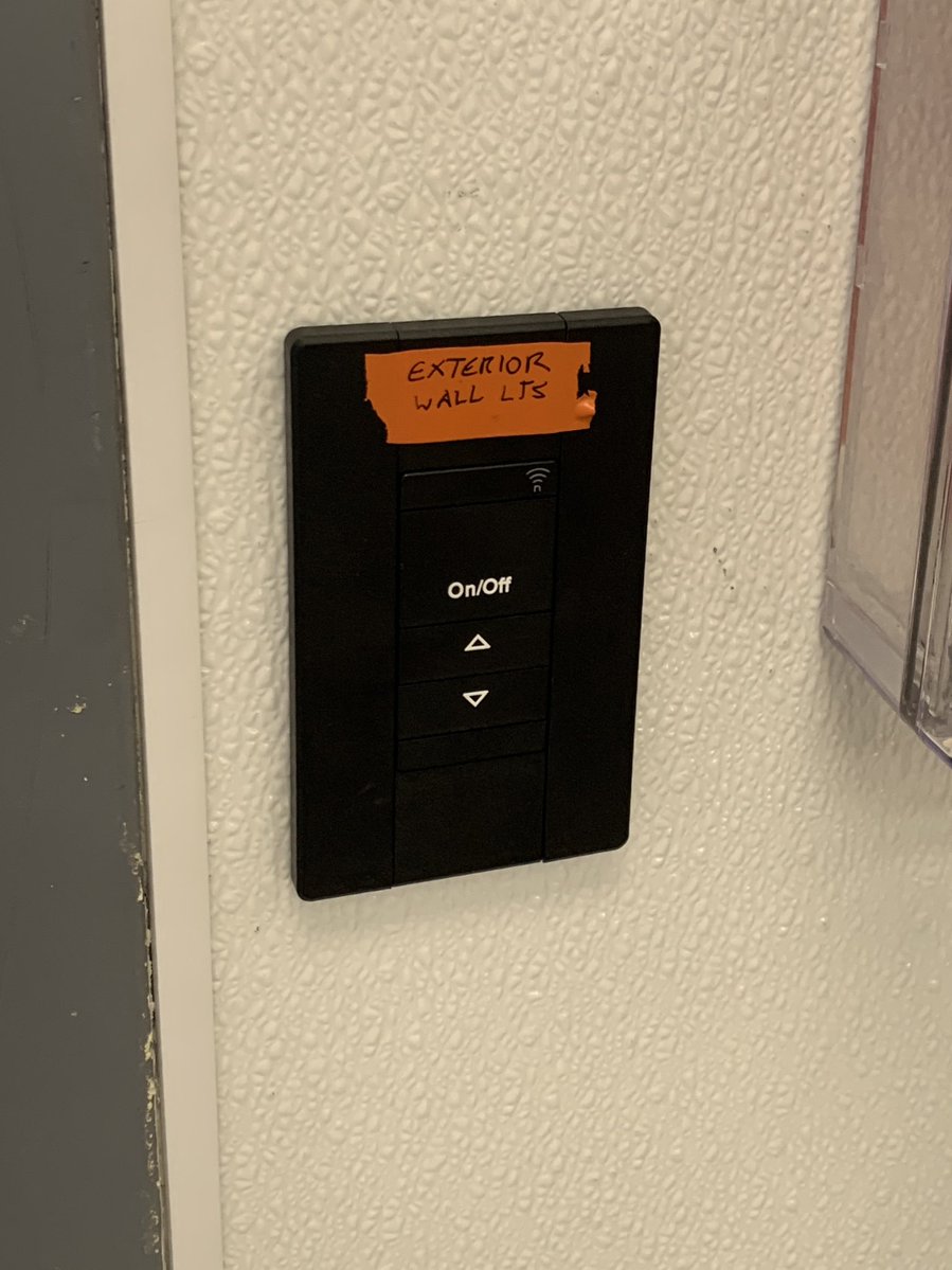 pathfinder17m's tweet image. highly recommend the nLight Air lighting system. All your switches can be wireless and battery powered so you have total flexibility on placement. Programmed via app.