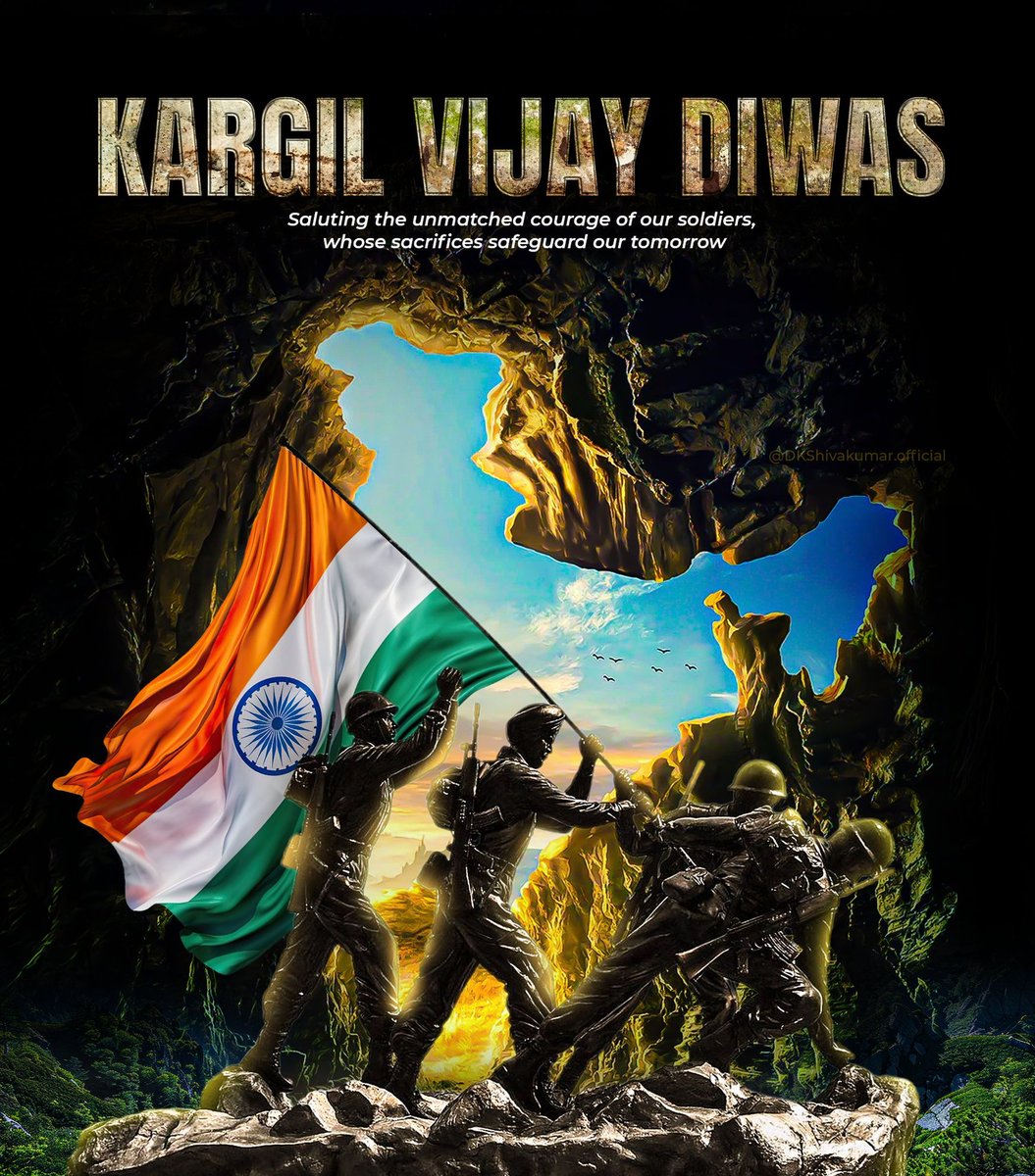 GSVKapoor's tweet image. कोई सिख, कोई जाट मराठा, कोई गुरखा, कोई मदरासी
सरहद पर मरनेवाला, हर वीर था भारतवासी
जो खून गिरा पर्वत पर, वो खून था हिंदुस्तानी
जो शहीद हुए हैं उनकी, ज़रा याद करो क़ुरबानी #KargilVijayDiwas2025
Tributes to the bravery & sacrifice of our Indian Armed Forces 🇮🇳