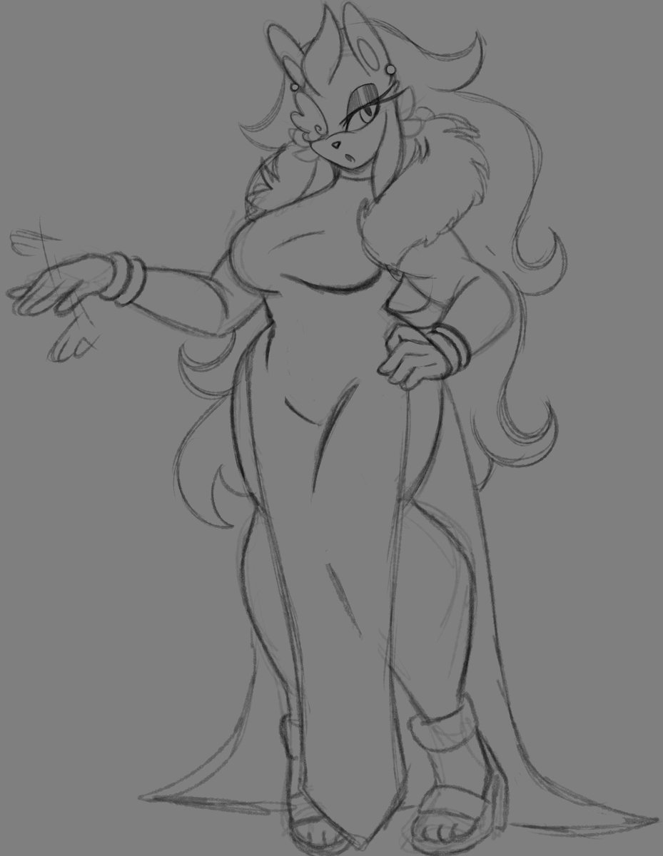 Fizzy_Chan101's tweet image. &quot;Shoo shoo, go bother someone else.!&quot; 

Wanted to draw Imagen in a pretty dress :3