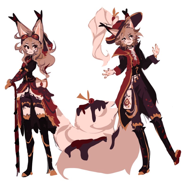 did these concepts for twin adopts that me and <a href="/Maru_Xian/">MaruXian</a> are selling rn :3 i rlly like how they came out