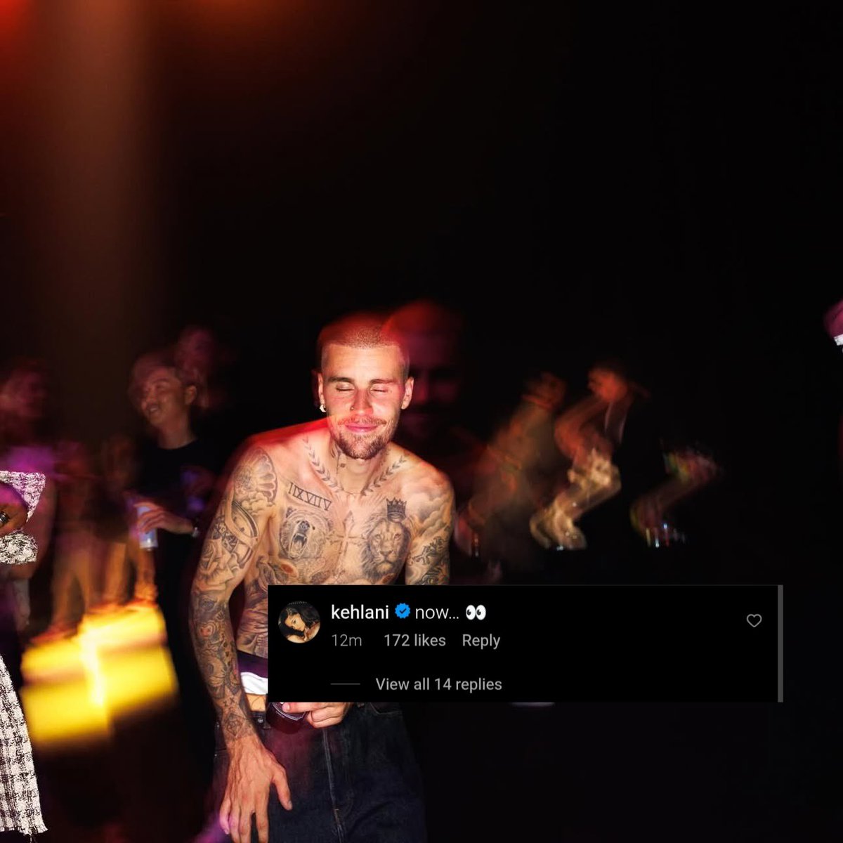 biebervaults's tweet image. Kehlani reply on Justin Instagram latest post and tease a potential "Folded Remix" w Justin Bieber 👀
