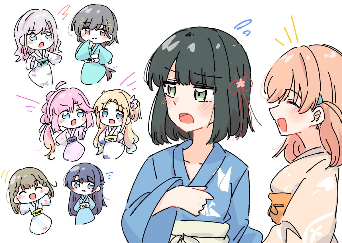 moj_0404's tweet image. #蓮ノ空美術部
花火大会楽しみ〜！