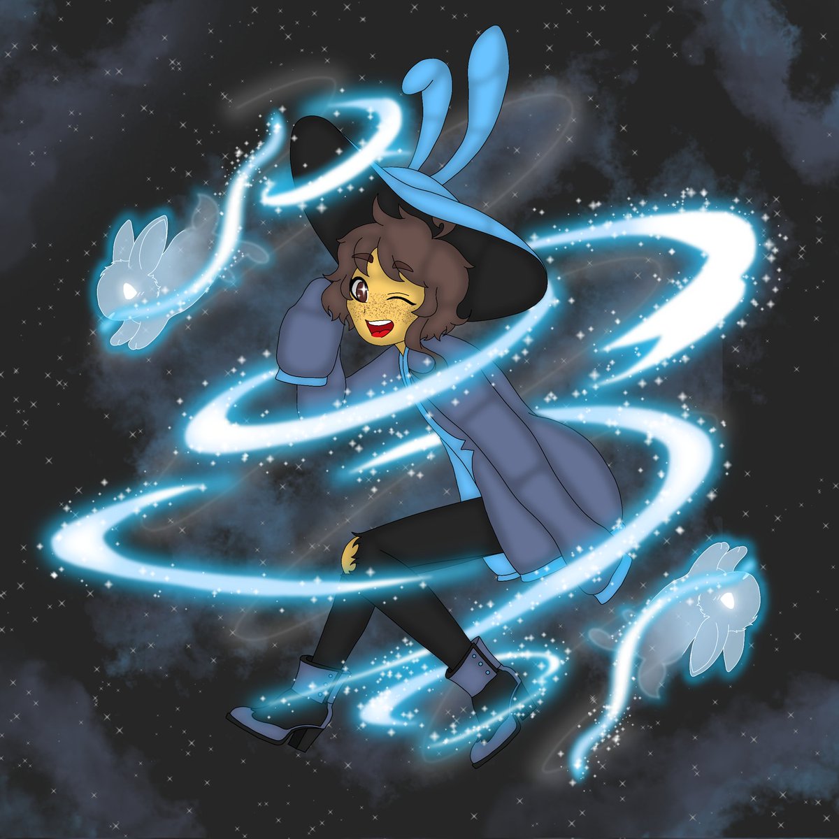 Tiny_Menace69's tweet image. Friendly fire on @ImBeeDraw 
#artfight2025