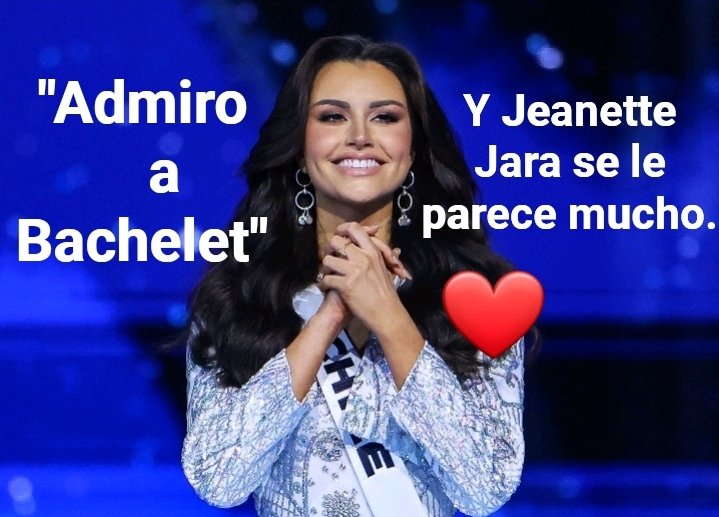 Incorru47125032's tweet image. A ver...
Hagamos matemáticas simples:
Si Emilia Dides declaró su admiración por Michelle Bachelet, entonces veamos q candidato se parece más a la mami?
Kast? No
Kaiser? mmm...tampoco😉
Matthei? Menos!!
A ver, a ver...🤔🤔
Bingo!!!!☝️😃👍
La Miss Chile votará por Jeanette Jara.✔️