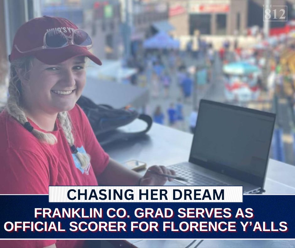812now's tweet image. A Franklin County grad is following her dreams at the ballpark! She serves as the official scorer for the Florence Y'alls !
Read here: 812noww.com/post/girl-of-s…