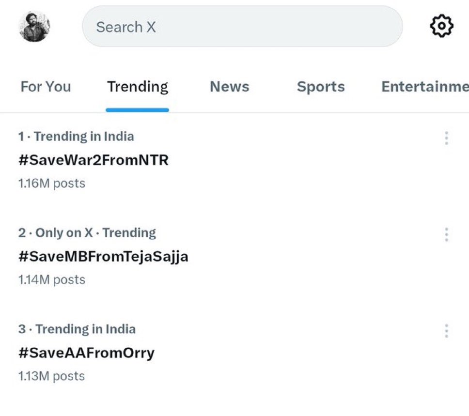 Rahul_garib's tweet image. Cult
#SaveWar2FromNTR
#SaveMBFromTejaSajja
#SaveAAFromOrry