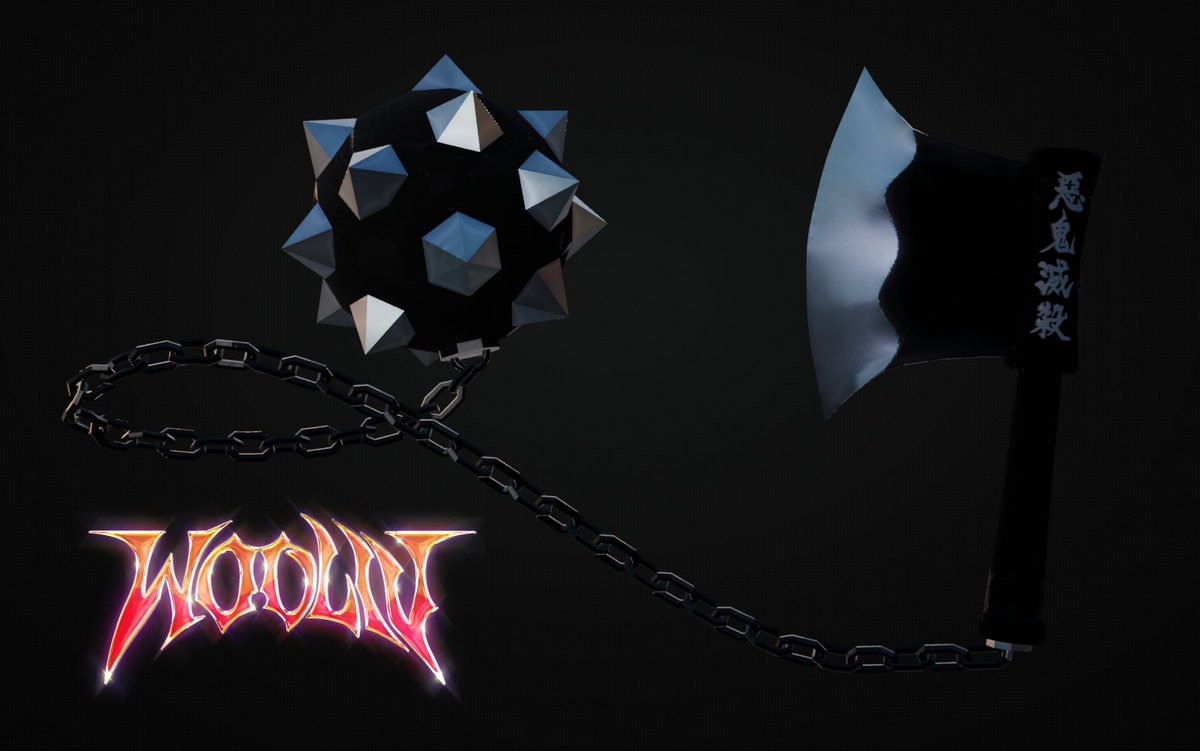 Gyomei Axe + Mace, DEMON SLAYER MOVIE SOOOONNNN 🥴 #ROBLOX #blender #b3d #RobloxDev #3dart #modeling #wooliv #woodev
