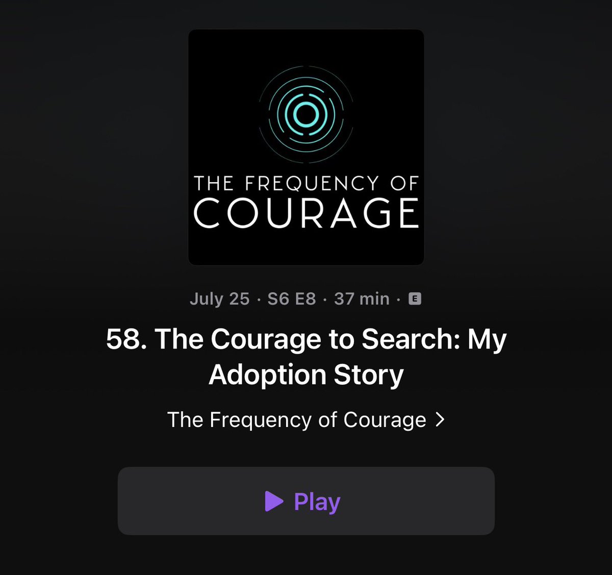 meganimbert's tweet image. This week, I share something sacred.

My #adoption story. My search for biological roots. And the unexpected reunion with biological family I never knew…. Check out episode 58 of The Frequency of Courage: “The Courage to Search: My Adoption Story.”