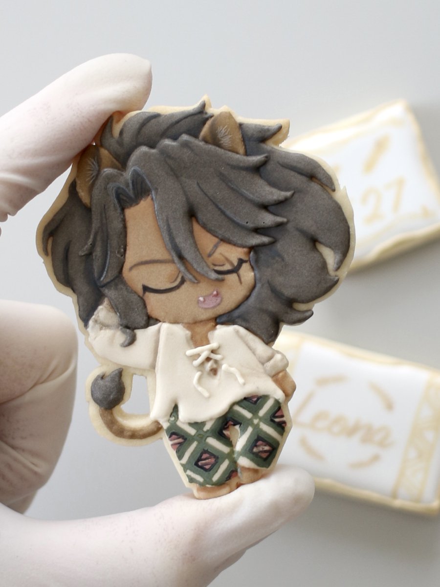 icingcookies_m's tweet image. 誕生日おめでとう!のアイシングクッキー
#レオナ・キングスカラー誕生祭2025
#ツイステファンアート