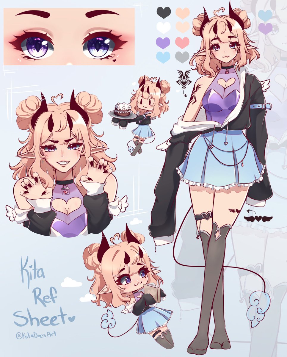 KitawasArt's tweet image. Reference sheet for
@kitawastaken
Would anyone else like one??
I think she looks so cute!
#referencesheet #commisionsopen #vgen #commission #vtuber #artist #anime