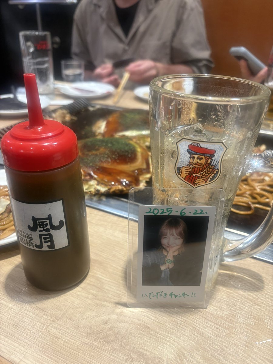 NOMADSライブ前お好み焼き&amp;飲み！
いただきチャンチー
#BLUEGOATS