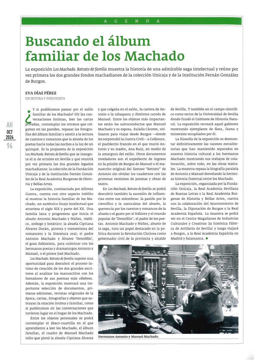 #TalDiaComoHoy

🗓️Se cumplen 150 años del nacimiento del poeta andaluz Antonio Machado Ruiz (Sevilla, 26 de julio de 1875-Colliure, 22 de febrero de 1939) el representante más joven de la generación del 98 y uno de los escritores más reconocidos del mundo hispanoparlante

🧵HILO