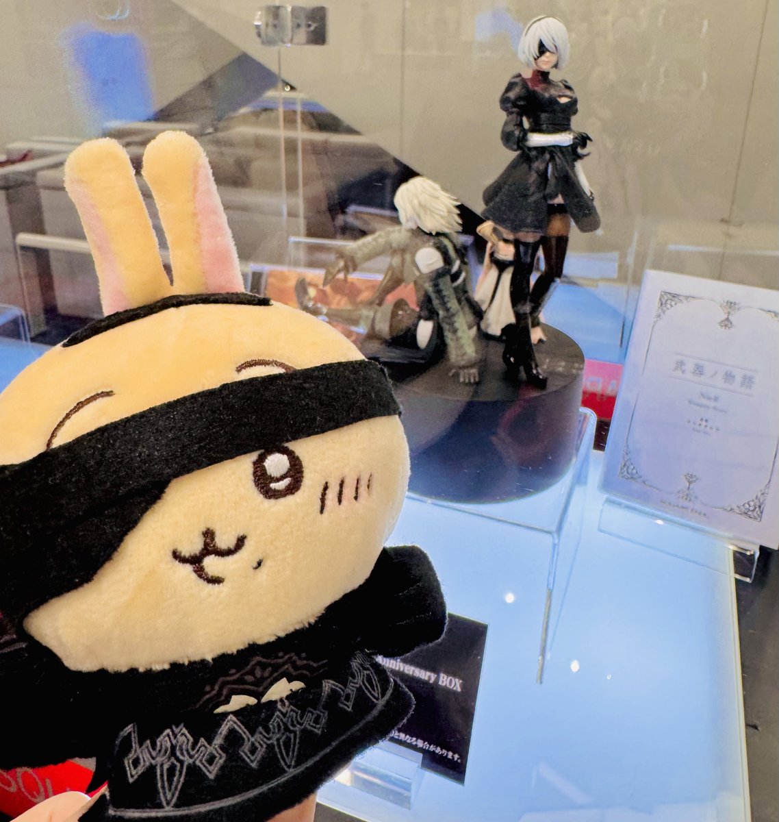usatanlovelove's tweet image. 折角のオケコンだからニーア的正装『黒』で行きたくて😂
ガチャの結果はこちら。
2Bのコスプレうさぎ頑張って作って良かった〜
パンフイラストの黒い球の意味が分かって感動🥺よかったね、9S😭
東京のも行きたくなっちゃった…
#ニーアオケコン