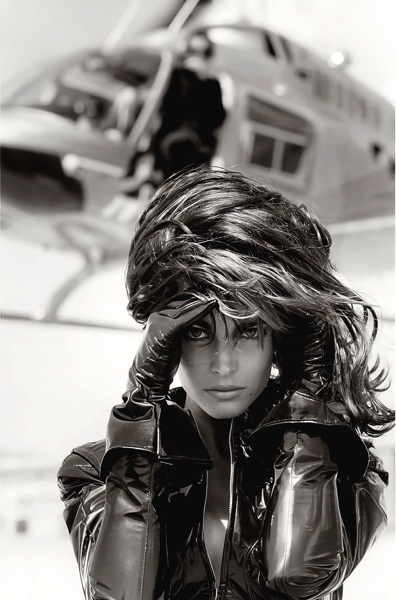 Herb Ritts - Stephanie Seymour - Spy Story -  Van Nuys, Los Angeles 1990