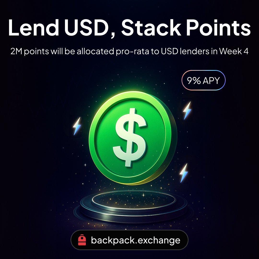 FavourAbidoye's tweet image. It just keeps getting better π«£
Earn 9% APY when you lend USD on @Backpack β plus bonus points this week π
Still holding USDT on a wallet with 0% ROI?
Be smart: lend it on @Backpack.
π No risk
π Extra rewards
Want free USD too?
@Backpack_AFR is giving $50 to new users πβ¦