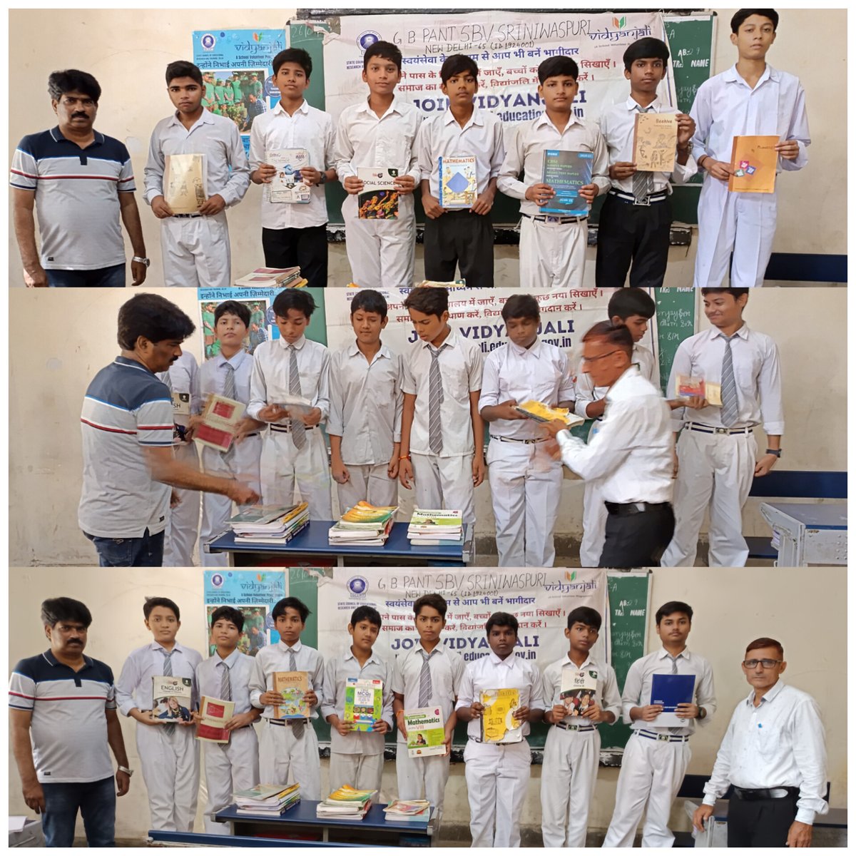 Tr. SUMANT KUMAR (@sumantkumar131) on Twitter photo ☘️#Vidyanjali #Volunteer
NGO SPREAD SMILES FOUNDATION Conducted
Asset & Material Activity
(Donation of books) for
20 class IX A students ☘️
<a href="/gbpant_g/">G B PANT SBV SNP</a>
<a href="/vidyanjali_edu/">Vidyanjali</a>
<a href="/VidyanjaliDelhi/">Vidyanjali Delhi</a>
<a href="/drmanishadiet/">Dr Manisha Taneja</a>
<a href="/SharmaArchana12/">Sharma Archana</a>
<a href="/NikhatCRCC/">Nikhat CRCC</a>
<a href="/smiles_spreads/">Spread Smiles Foundation</a>
<a href="/minhajalamkhan1/">Mohd Minhaj Alam khan</a> ☘️#Vidyanjali #Volunteer
NGO SPREAD SMILES FOUNDATION Conducted
Asset & Material Activity
(Donation of books) for
20 class IX A students ☘️
<a href="/gbpant_g/">G B PANT SBV SNP</a>
<a href="/vidyanjali_edu/">Vidyanjali</a>
<a href="/VidyanjaliDelhi/">Vidyanjali Delhi</a>
<a href="/drmanishadiet/">Dr Manisha Taneja</a>
<a href="/SharmaArchana12/">Sharma Archana</a>
<a href="/NikhatCRCC/">Nikhat CRCC</a>
<a href="/smiles_spreads/">Spread Smiles Foundation</a>
<a href="/minhajalamkhan1/">Mohd Minhaj Alam khan</a>