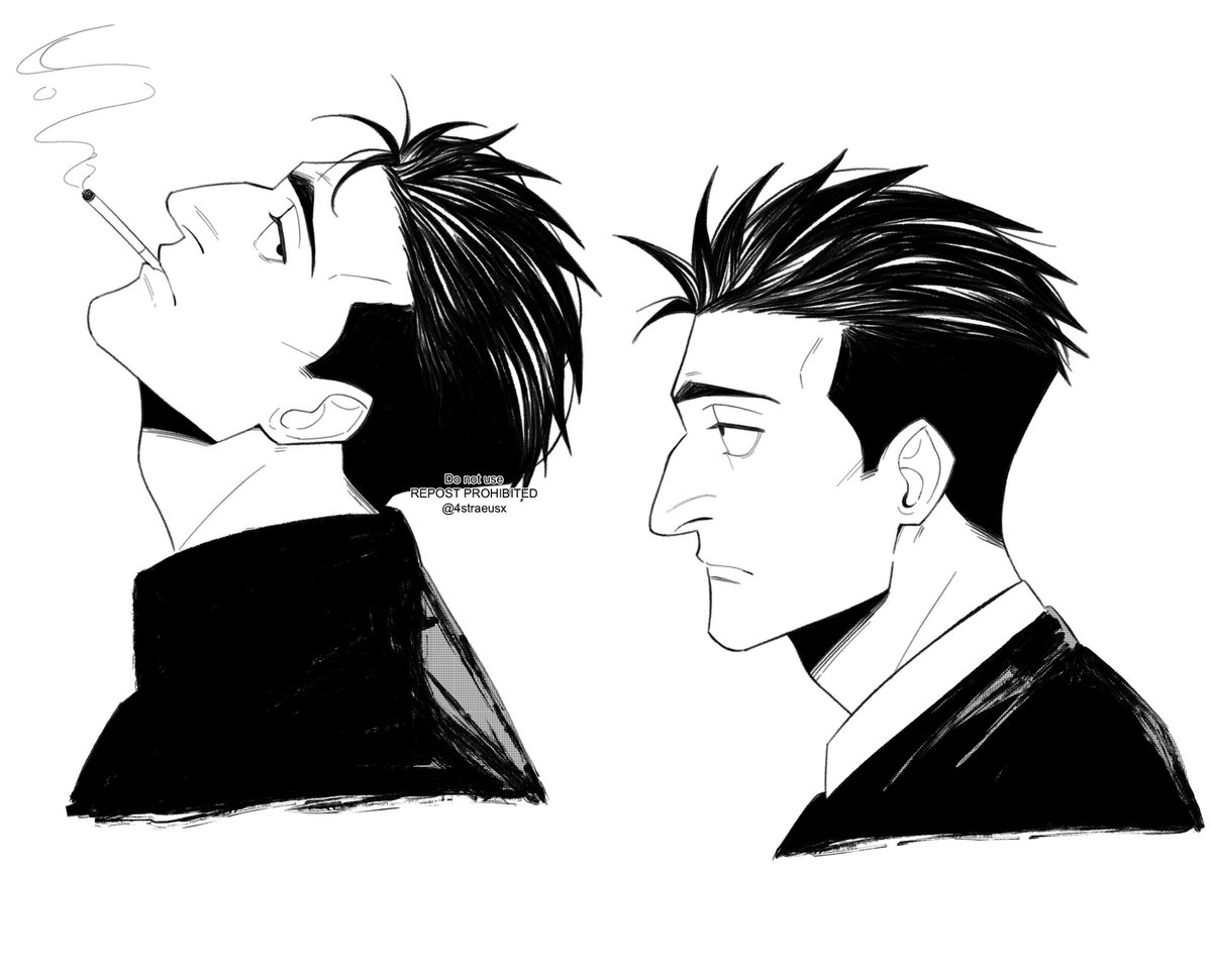 4straeusx's tweet image. If it isn’t already obvious, I love his side profile #higuruma